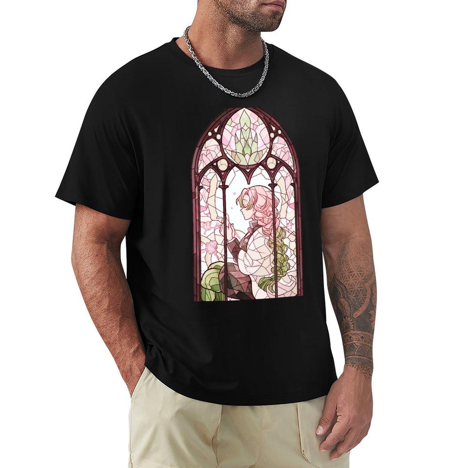 

Stained Glass Love Slayer TShirt fashion shirts Tshirts man custom tshirts big and tall t shirts for men 4XL