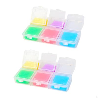 2 Pieces Painting Glue Clay Set 6 Colors Gift Multipurpose Art Supplies Tool with