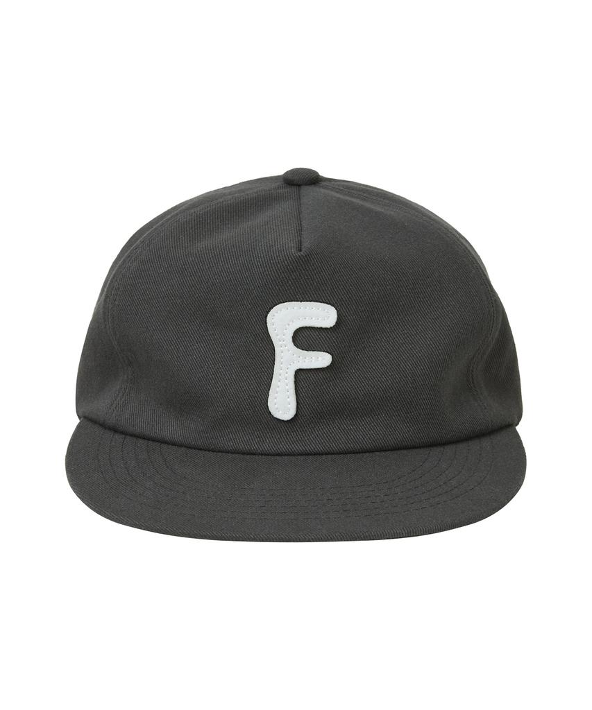 FERNOV F Applique 5-Panel Cap Charcoal