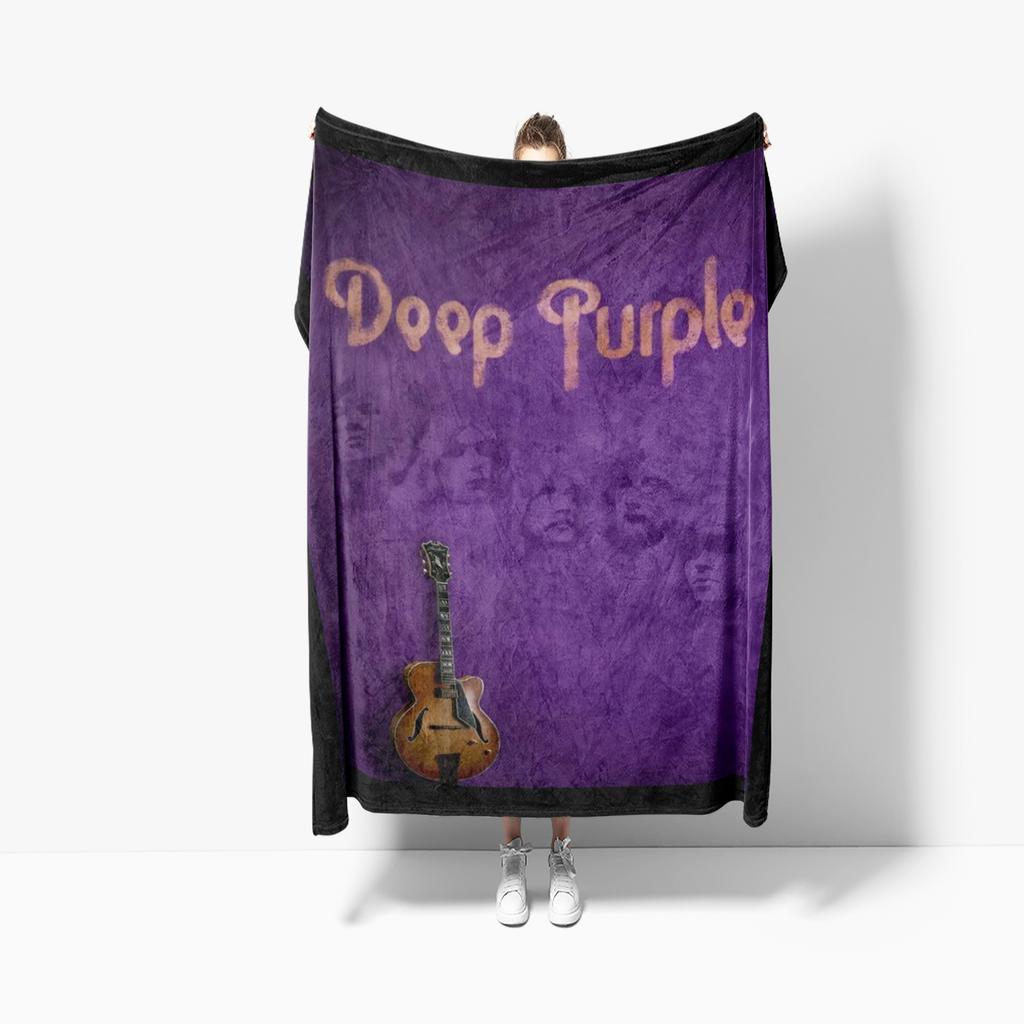 DDeep PPurple rock music band printed blanket Flange warm blanket picnic cubre cama throw blanket bed livings Birthday Gift