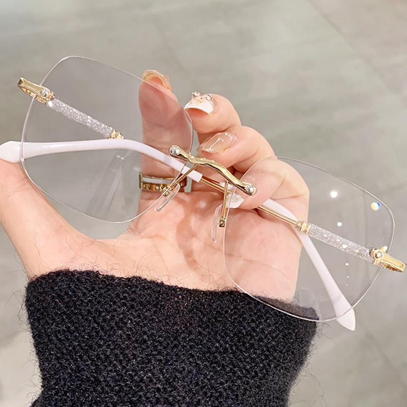 Anti-radiation Photochromic Glasses Metal Frame Unisex Eyewear for Women and Men Stylish Protective Vision