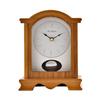 Wm.Widdop Broken Arch Pendulum Mantel Clock Oak Effect