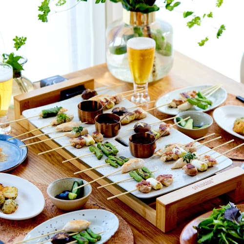 Princess Table Grill Stone White Ceramic Hot Plate, Large, Perfect for Yakiniku, Smokeless, Temperature Control, Easy Cleaning, Perfect for Home Parti