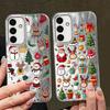 Case for Samsung Galaxy A26 A24 A13 A14 A35 A36 A55 A23 A33 A34 A51 A52 A15 A16 A21s Soft Cover Cartoon Christmas Tree Pattern