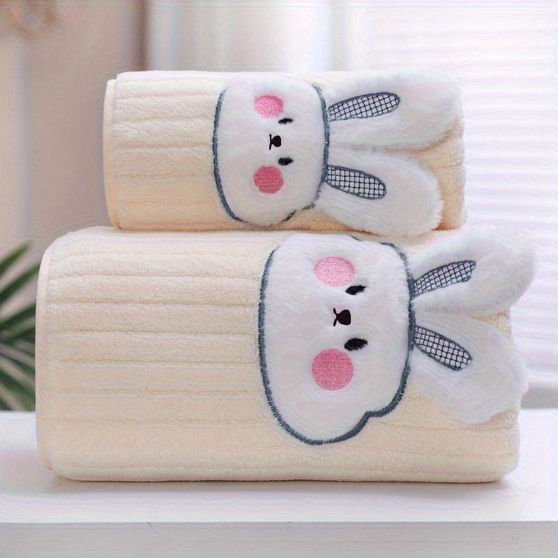 Cartoon Rabbit Towel Quick-Drying Absorbent Bath Towel