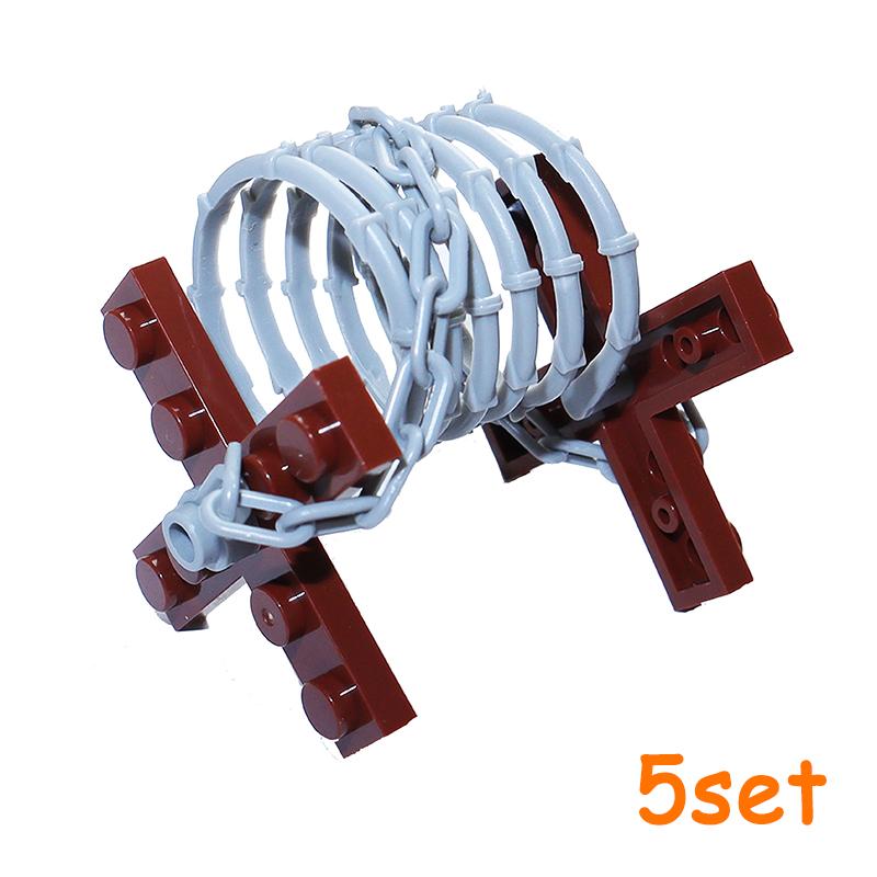 Building Blocks WW2 Army Military Self Defense Special Forces Base Accessories Pack Barrier net Battlefield Bunkers Scene