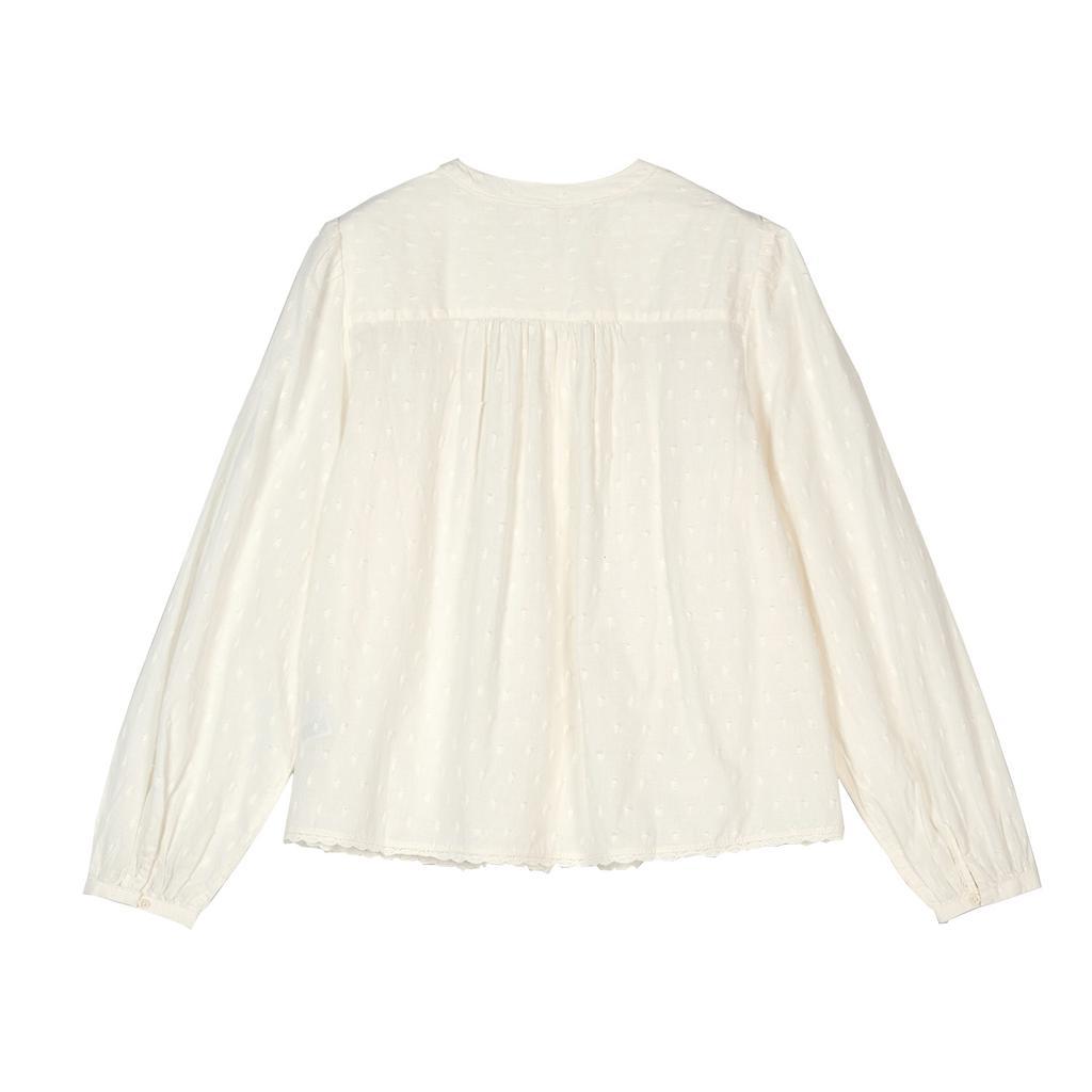 Levis French Puff Sleeve Shirt Women Tops 005EI-0004