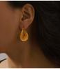 Irregular Multi-Layer Linear Earrings: Trendy Gold-Plated Titanium Steel Jewelry