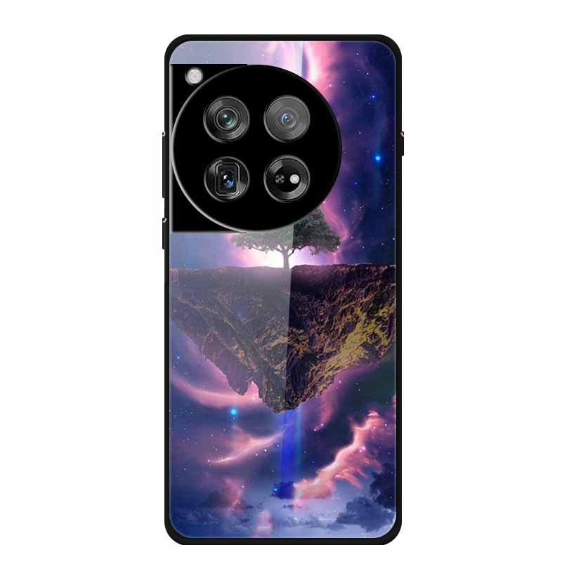 Personalized Seven-Colored Tempered Glass Phone Case for OnePlus 12 - Unisex