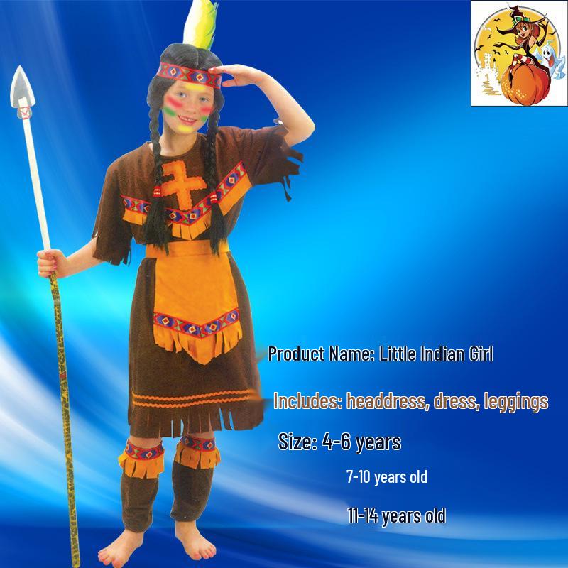 Children's Wild Indigenous Costumes for Halloween - Boys' and Girls' Indian Outfits for Sale