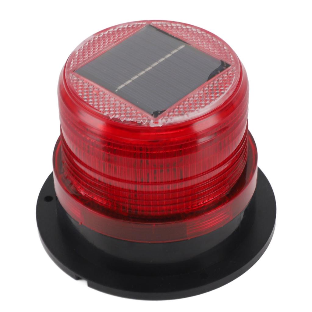 Solar Strobe Warning Flashing Light Waterproof LED Emergency Warning Light with Strong Magnetic Base for Snow Removal Car Forklift Truck