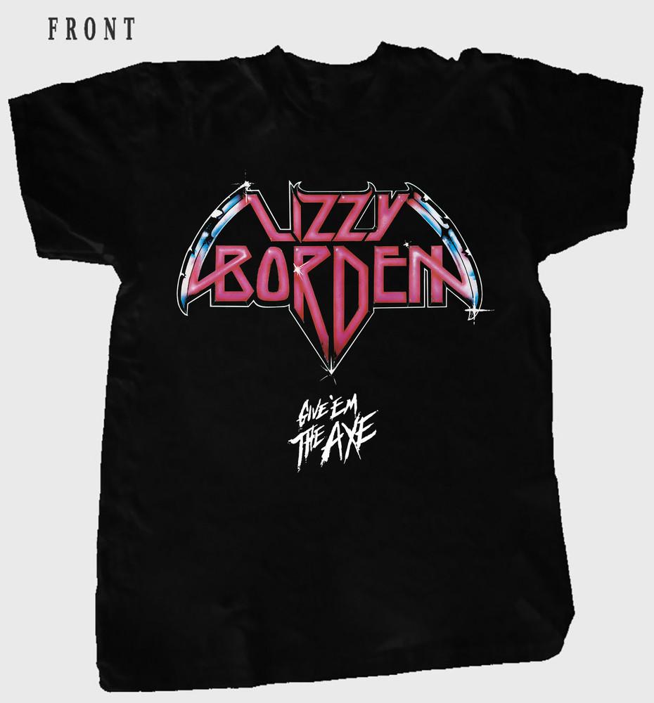 Rare Lizzy Borden - Give Em The Axe Band Gift For Fan T-shirt MD167 Unisex T-Shirt L