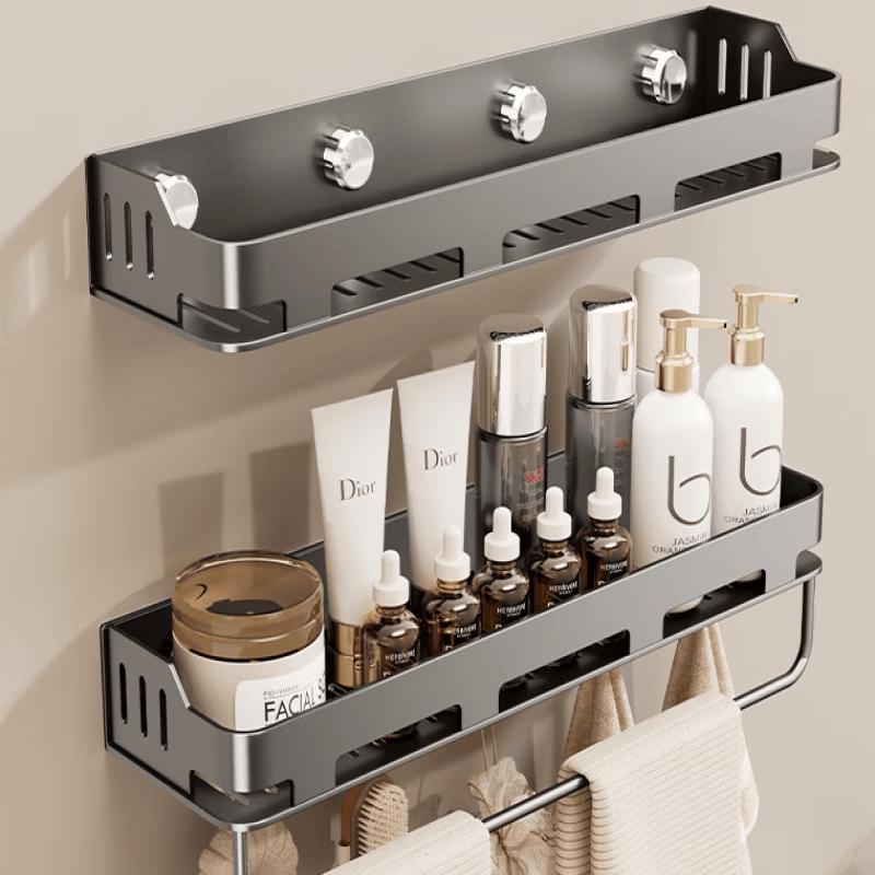 

2-Tier Carbon Steel Suction Cup Kitchen Shelf