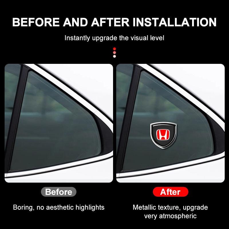 1 tk 3D metallist auto uksekilbi embleem auto kere märgi kleebis stiil Honda Fit Mugen Insight Type S R VTEC DOHC Modulo Vezel Legend RR Si jaoks