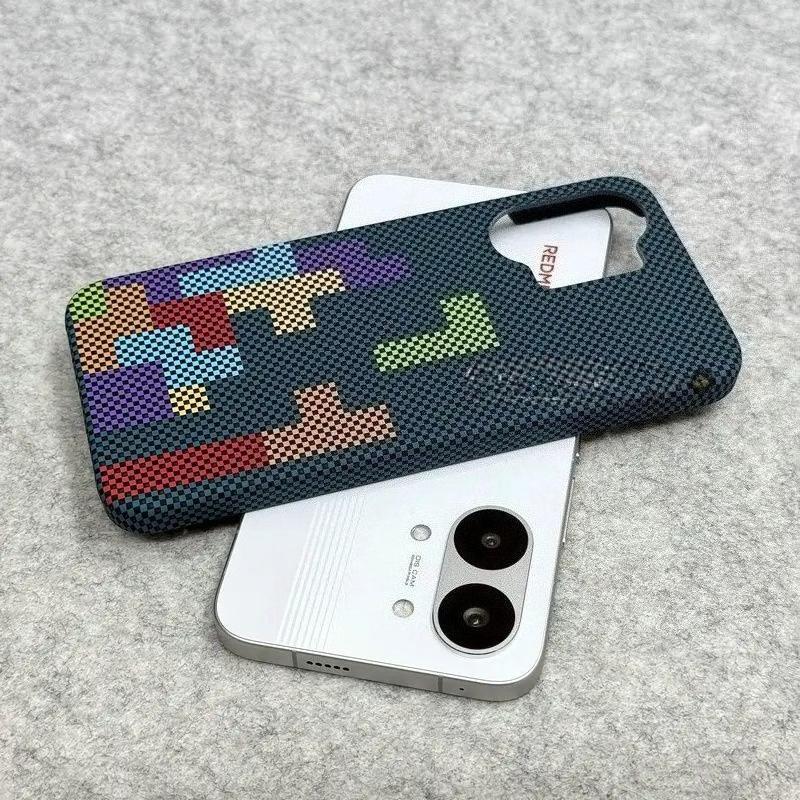 Funda de Teléfono de Moda de Lujo con Patrón de Kevlar para Xiaomi POCO X8 Pro Max X8 Pro F8 Ultra F8 Pro Ultra Fina Antigolpes Cubierta de Media Cubierta