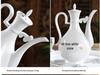 Antique Style Ceramic Wine Set: Decanter & Small Baijiu Cups