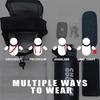 Large Capacity Magnetic Water Bottle Bag Strong Magnet with Shoulder Strap Water Cup Holder Adjustable Multi-Pocket