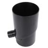10cm Rainwater Collection System Efficient Round Downspout Diverter for Irrigation Systems Aquariums Black