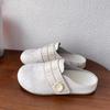 Fashion Platform Women's 2025 Summer New Lazy Baotou Half Slippers Wear Belt Buckle
