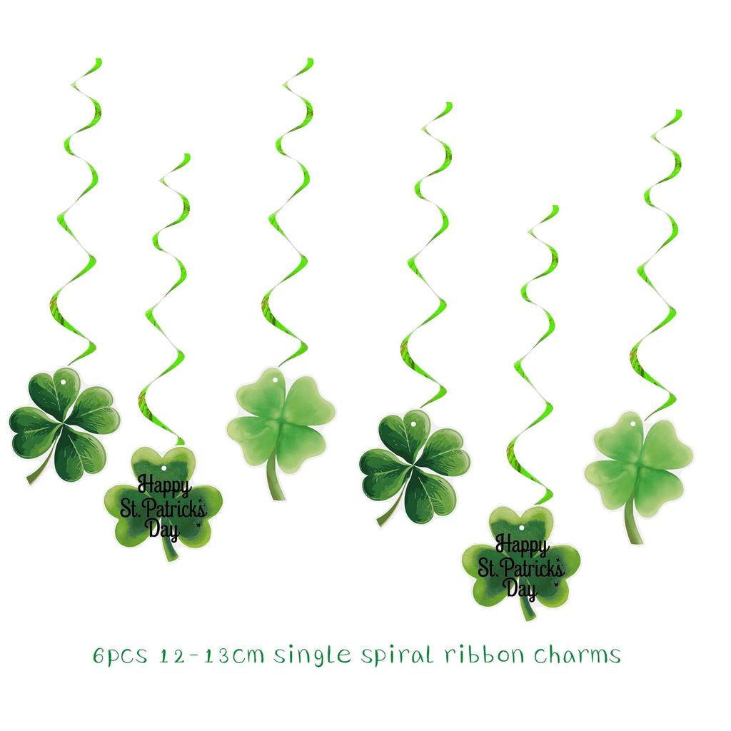 St. Patrick's Day Shamrock Balloon Set & LUCKY Banner Cake Topper