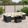 VidaXL Garden Lounge Set with Cushions 8 Pcs, Patio Sofas, Patio Furniture Set, Outdoor Furniture, Black 3270699
