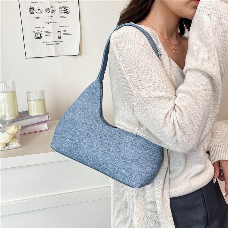 Retro casual commuting large capacity underarm bag women's new shoulder crescent bag fashion handbag