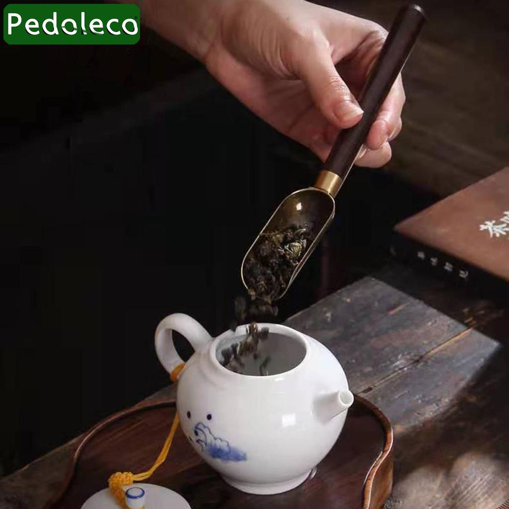 Pedoleco Chinese Tea Ceremony Set, Six Gentlemen, 5-Piece Set, Includes Tea Spoon, Tea Needle, Tea Nipper, Cup Fork, and Tea Brush, Made of