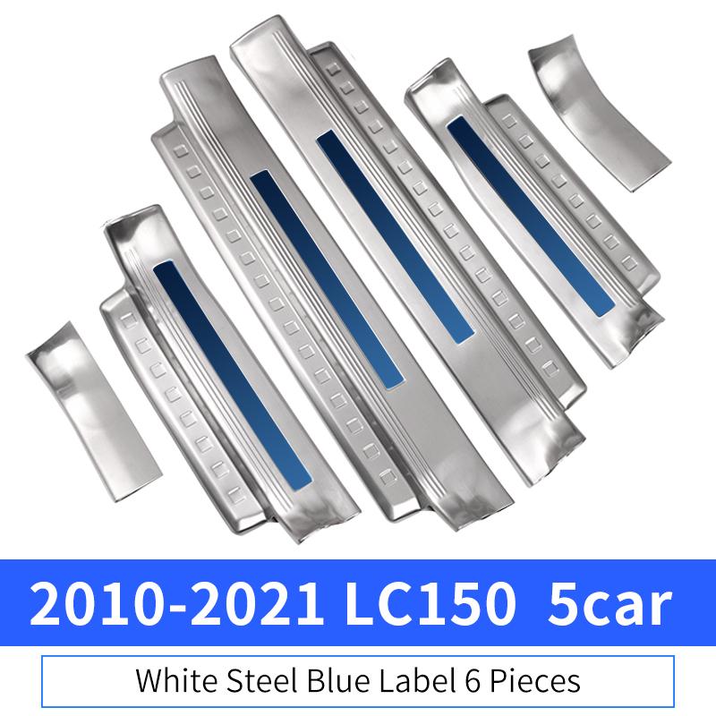 For Toyota Land Cruiser Prado 150 Lc150 Fj150 2010-2023 Tuning Interior Decoration Accessories Stainless Steel Threshold Panel