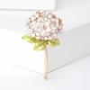 Korean Fashion Enamel Hydrangea Brooch - Versatile Jewelry Pin for Women