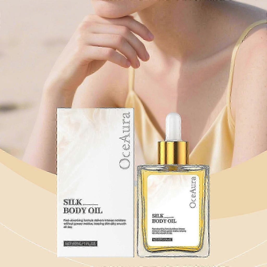 3pcs Silk Body Oil- Firming Anti Aging Moisturizing Formula, Crepey Skin Hydrating After Shower, Scented Blend Premium Skincare 2025