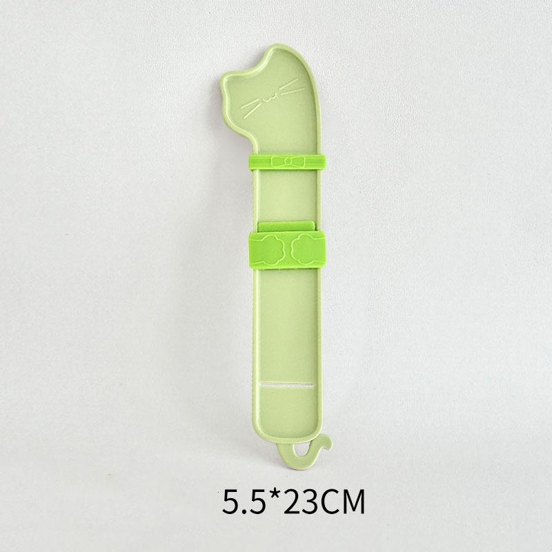 Cute Cat Strip Feeder Spoon Long Handle Cat Food Strip Squeezer Pet Wet Food Treat Spoon Easy Clean Pet Feeding Supplies