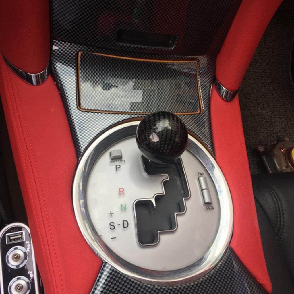 Car Universal Modification Carbon Fiber Manual Knob Gear Shift Head Shifter