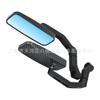 HD Motorcycle Square Rearview Mirror Electric Vehicle Modified Aluminum Alloy Reflector Small Bull Ghost Fire Reversing Mirror
