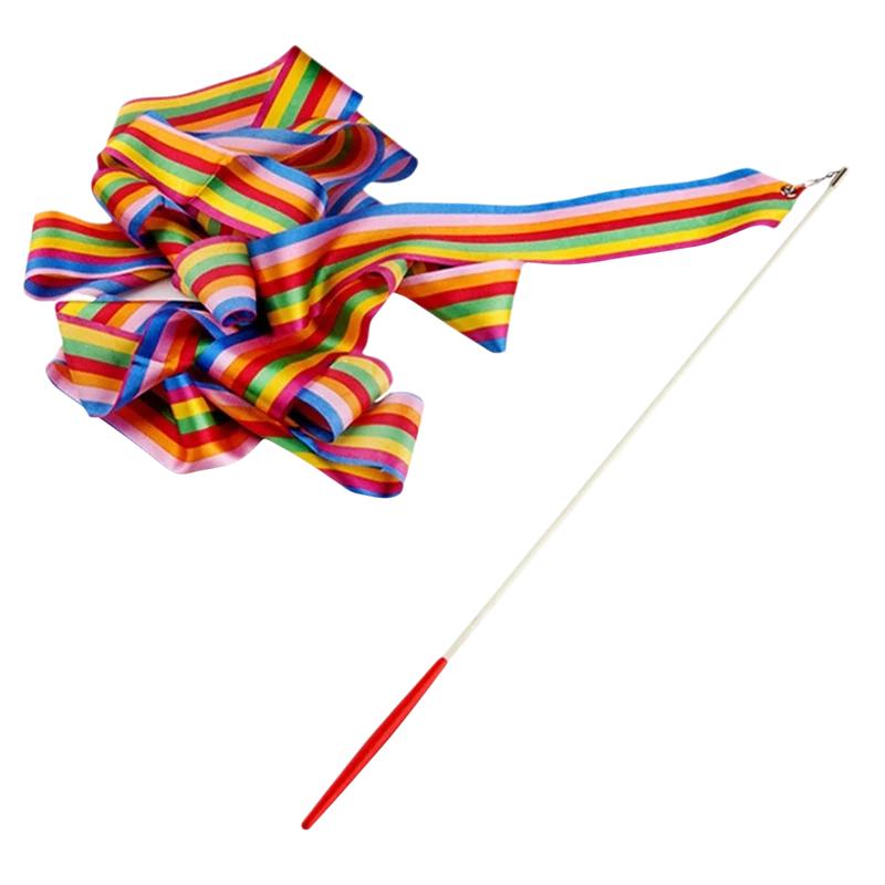 

Vibrant Children S Multi-Colored Artistic Gymnastics With Stick Ribbon Children S Early Education Dancing Ribbon Toy Ideal Gift For Children