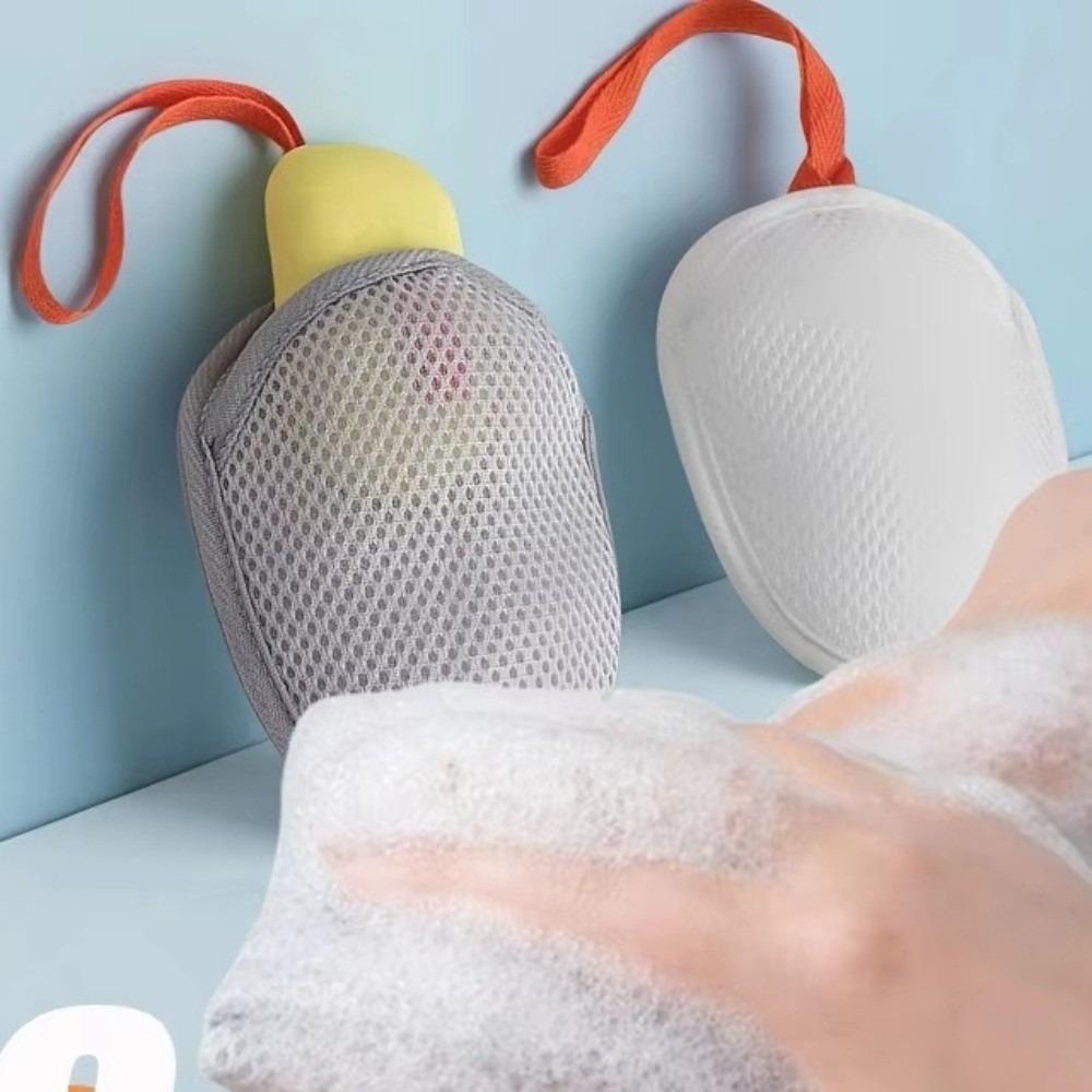 10pcs Super Soft Soap Foaming Net Reusable Cleaning Mesh Bath Flower Soap Mesh Bags  Home Bathroom