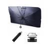 Persevere Car Sunshade for Honda Step Wagon 5th Generation No Center Opening Prevents Damage To Interior Rearview Mirror Front Heat Sun Storage Pouch