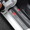 Car Carbon Fiber Door Sill Welcome Pedal For GR Sport Gazoo Racing Yaris 86 Corolla Hilux Supra C-HR Accessories Interior