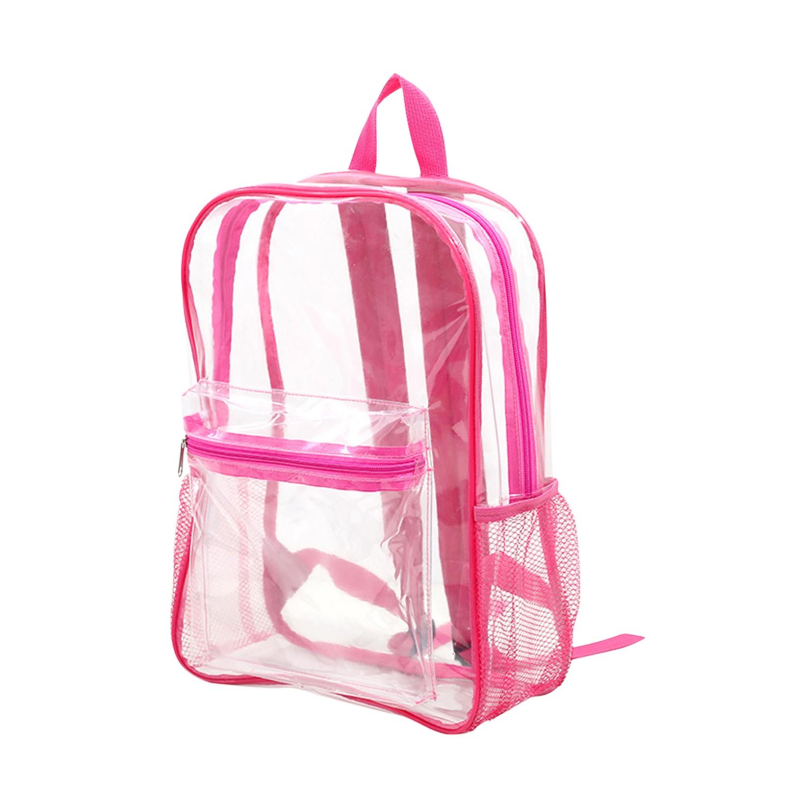 Прозрачный рюкзак одобренный для стадионов прозрачный рюкзак подходящий для спортивных мероприятий концертов большая вместимость студенческий прозрачный рюкзак One Size 1190₽
