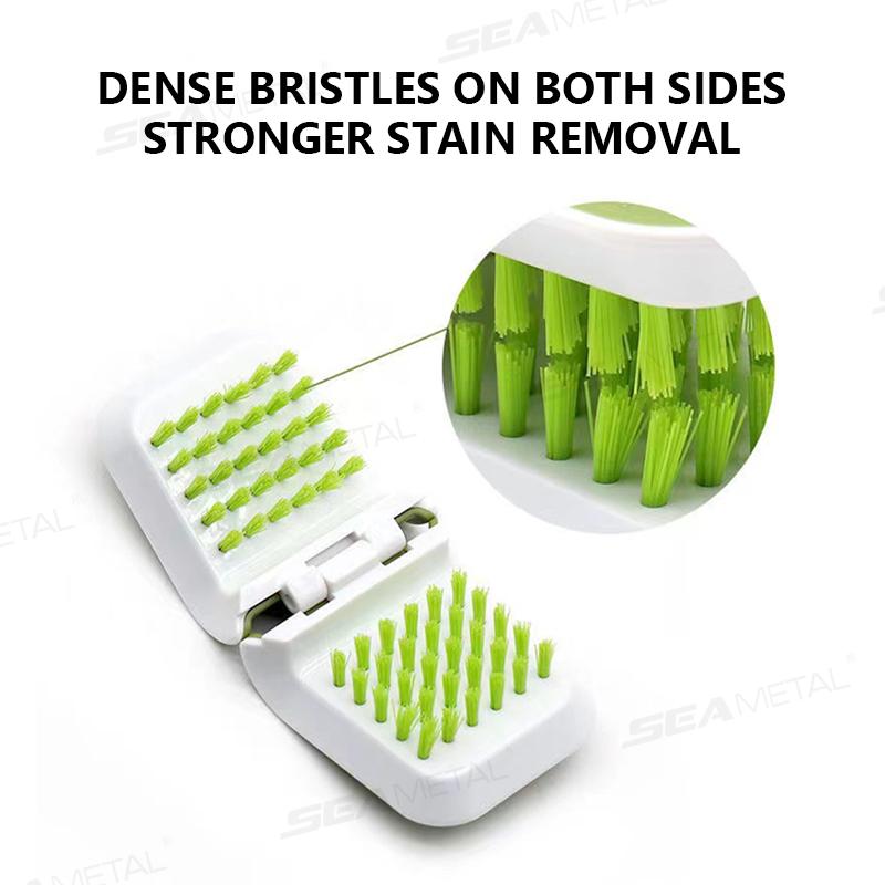 Car Interior Seat Belt Cleaning Tool Double-sided U-shaped Foldable Tray Sponge Brush Seat Belt Handguard Car Detailing