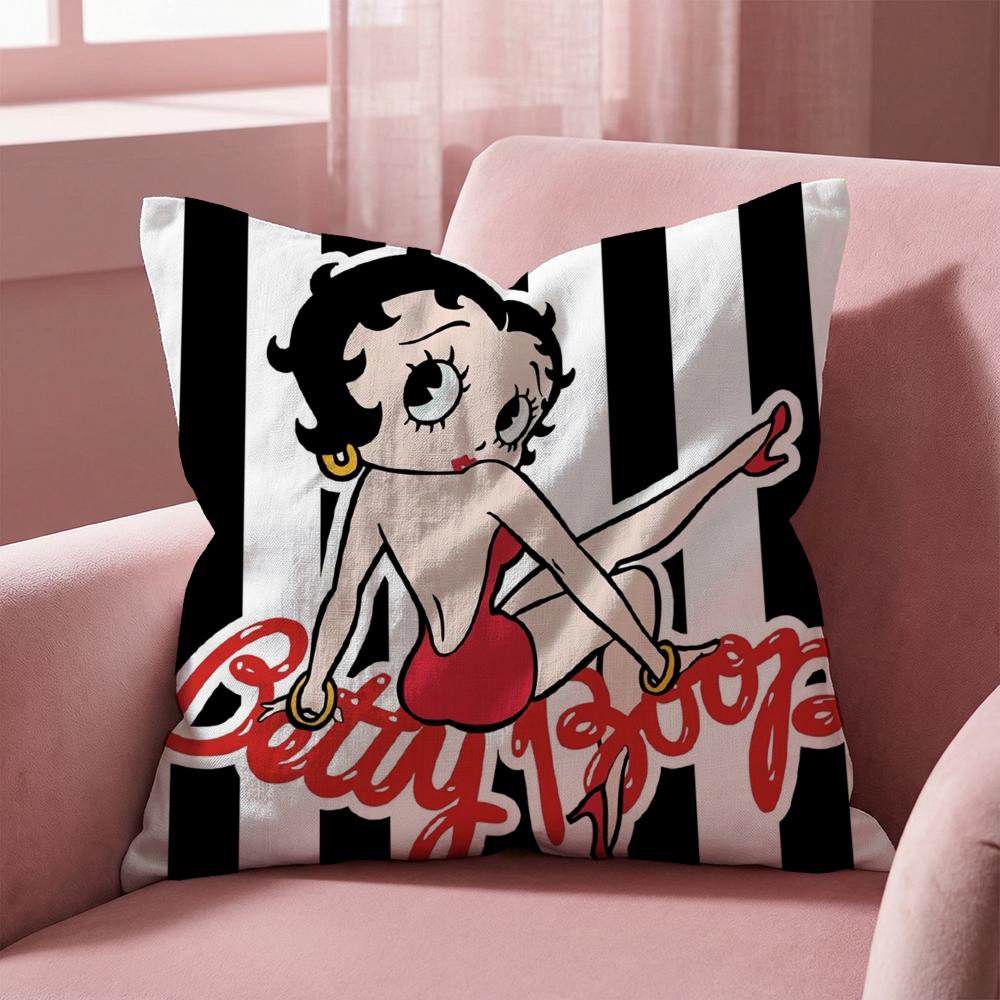 BBeTTyCuTeBoop Cushion Cover MultiScene Pillow Cover for Home Car Reversible Soft Durable for Daily Use