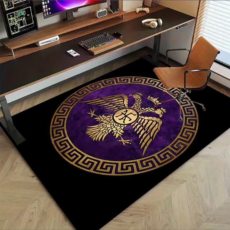 1pc Eagle Shield Carpet, Office Rug Outdoor Mat Home Decor Area Carpet Festival