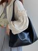 Soft Pu Leather Women's Shoulder Bags Solid Color Design Ladies Handbags Daily Commute Bag Female Tote Underarm Bag Large Purses