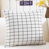Design Nordic Ins Plush Geometric Black Yellow Sofa Pillow Pillow Cushion