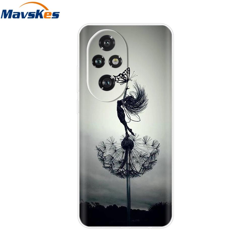 Für Honor 200 Hülle Niedliche Cartoon Silikon TPU Weiche Handyhüllen für Für Honor 200 Pro Honor200 Lite Transparente Capas Honor200