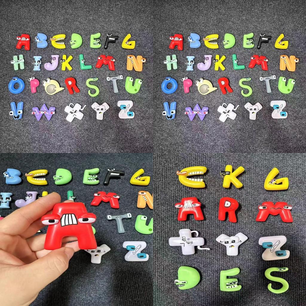 Fun And Colorful 26 Letter Alphabet Cartoon Figurine Toys For Kids Educational Gift