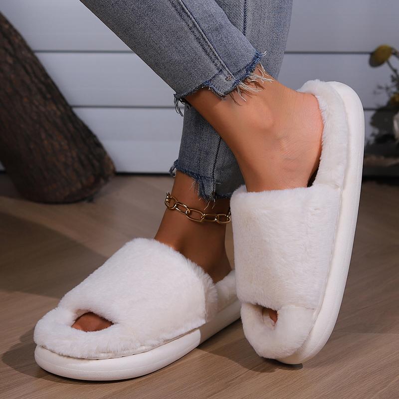 Winter Warm Women Slippers Flat Ladies Slippers Soft Sole Women's Home Slippers Slides Female Footwear Living Room Shoes