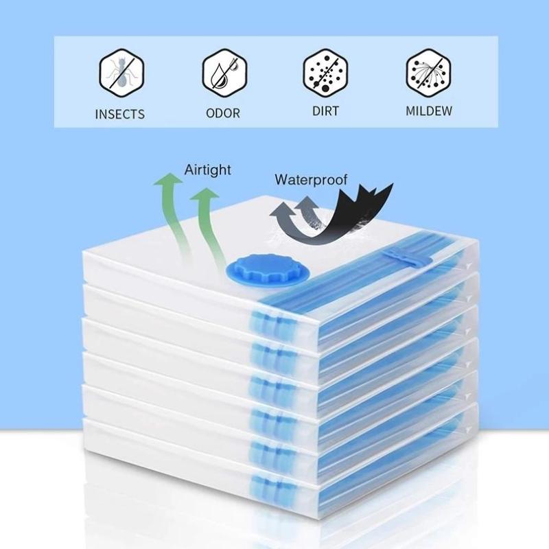 Vacuum Storage Bags Travel Reusable Organizers Vacuum Sealer Bags For Clothing Compressed With Pump