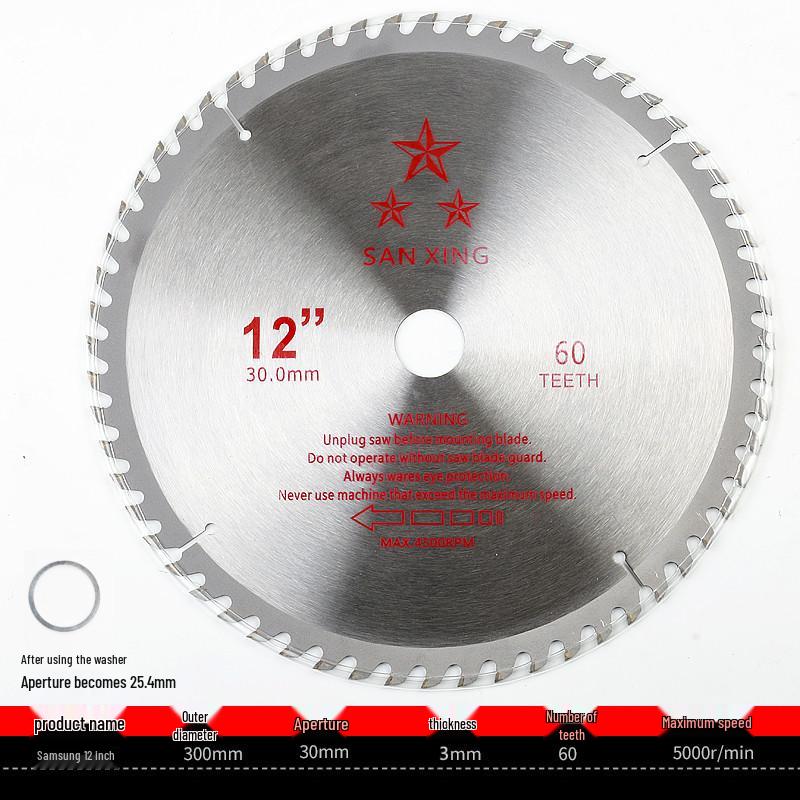 10" Woodworking Saw Blade - 255MM/300MM Cutting, 14" Steel & Alloy Wood Saw Blade