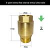 Brass Vertical Check Valve, Water Pipe Backflow Preventer, 1 Inch, Male/Female Thread, Unidirectional Valve.