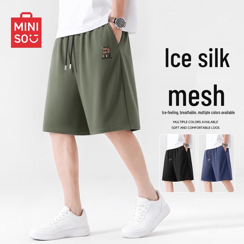 MINISO Men s Cool-Touch Quick-Dry Casual Shorts XL